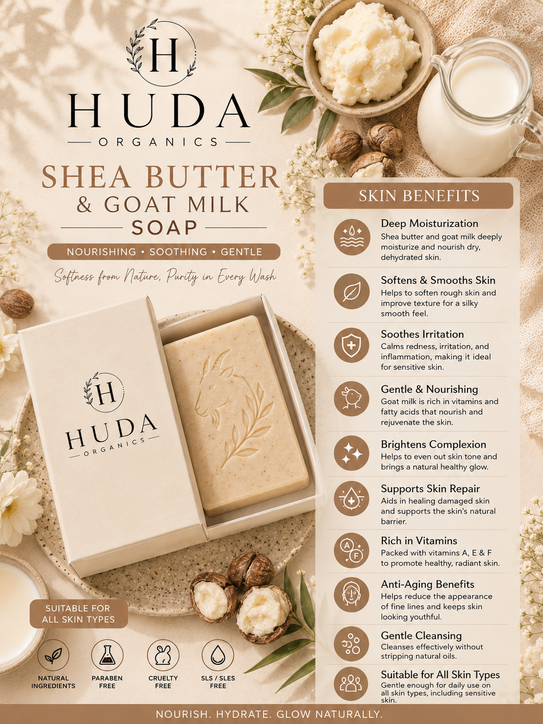 Goat milk & shea butter soap